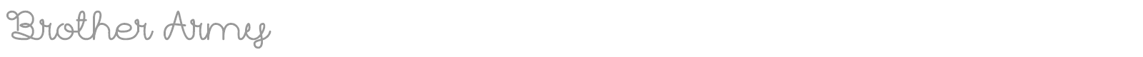 Brother Army font preview